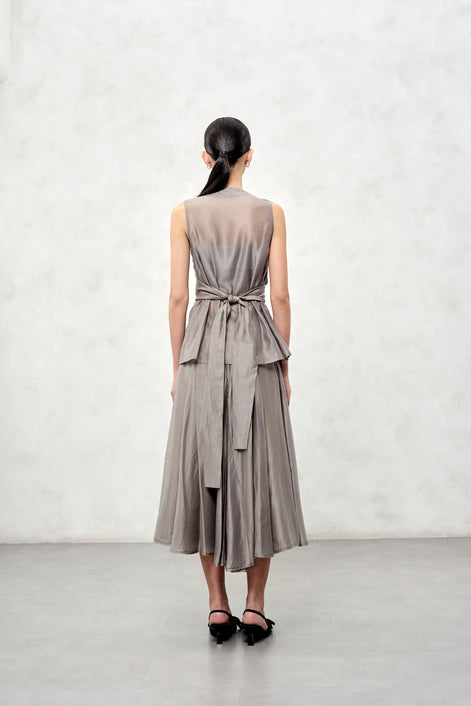 Elara Sheer Wrap Blouse