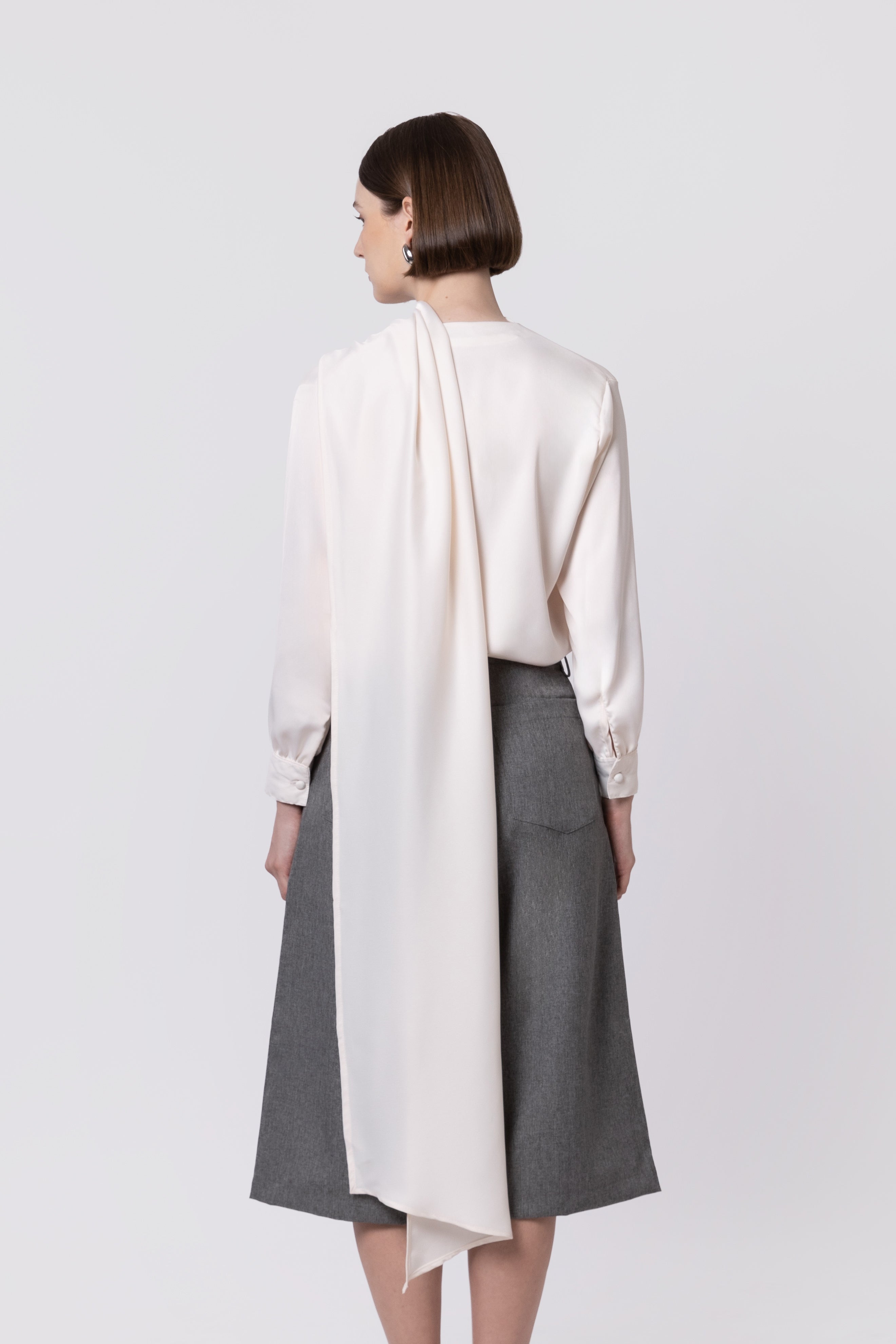 The Cascade Drape Blouse