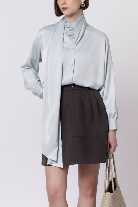 The Cascade Drape Blouse