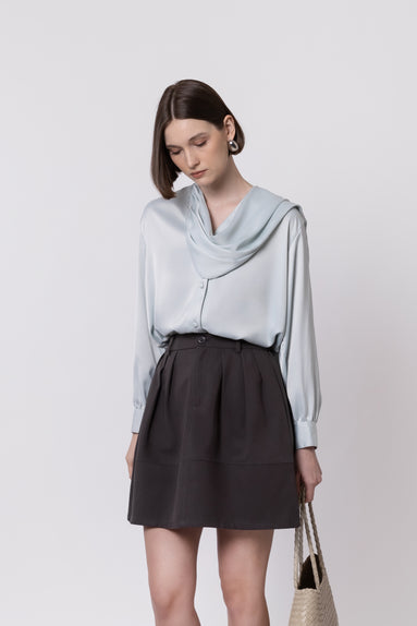 The Cascade Drape Blouse