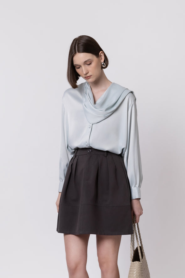 The Cascade Drape Blouse