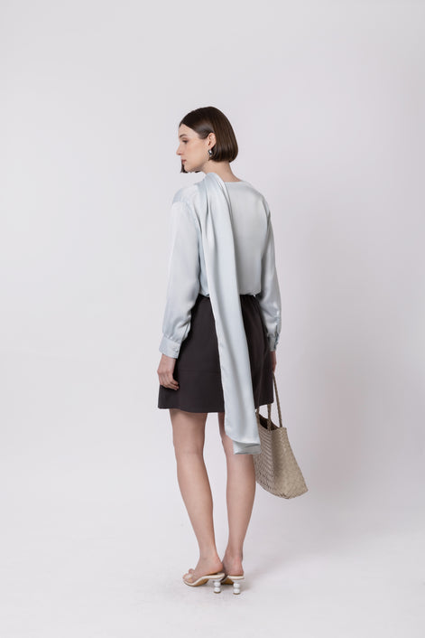 The Cascade Drape Blouse