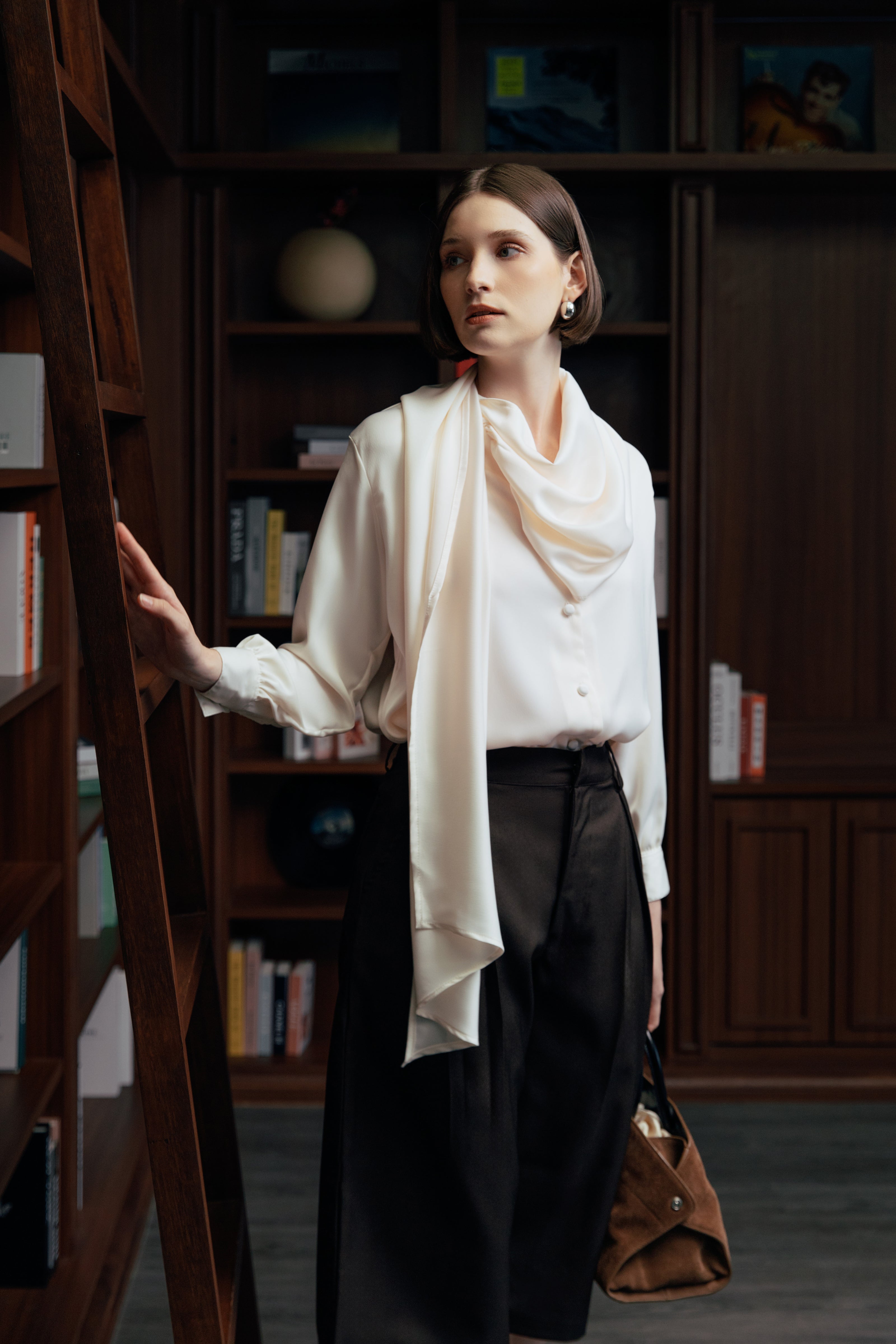 The Cascade Drape Blouse
