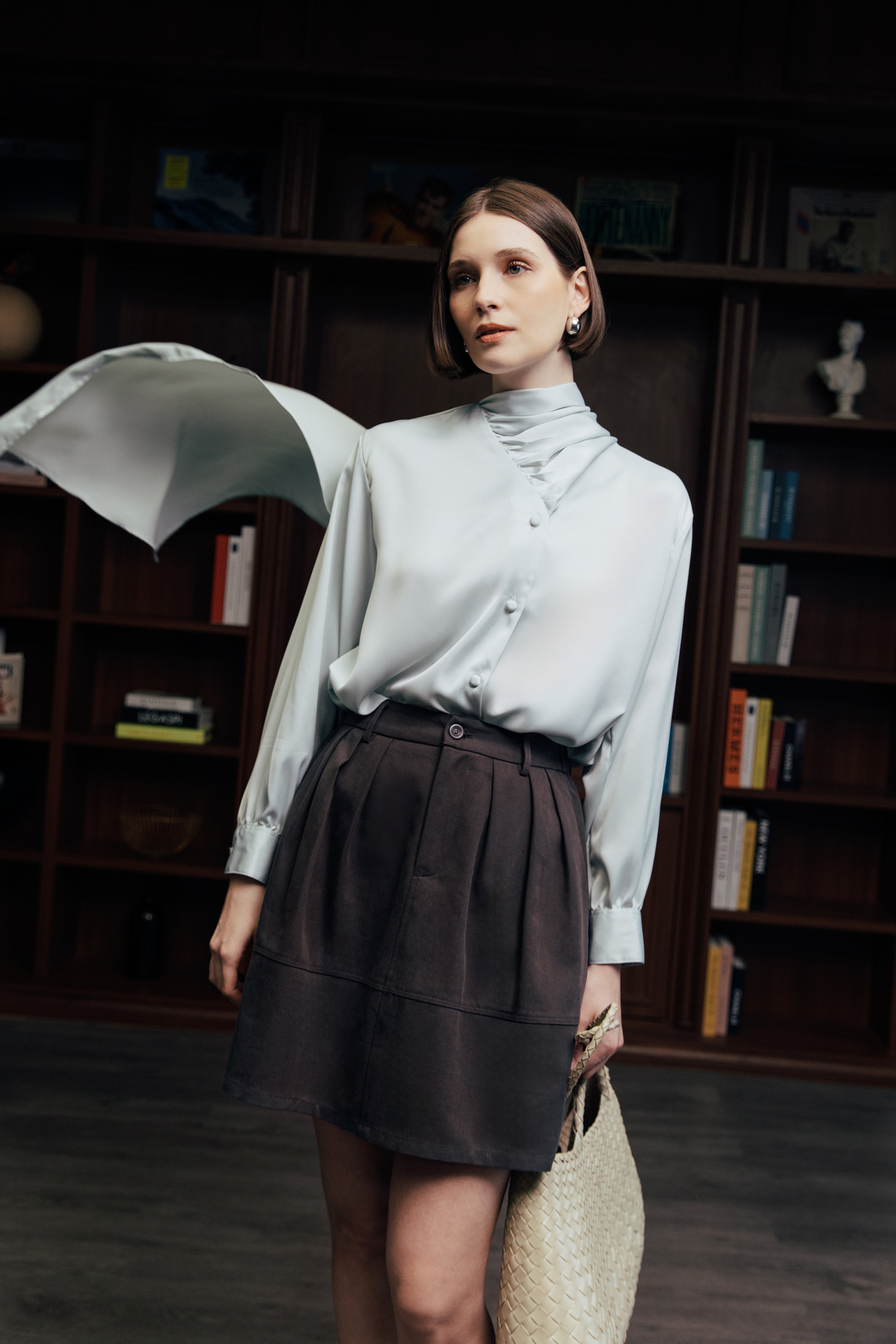 The Valley Pleated Mini Skirt
