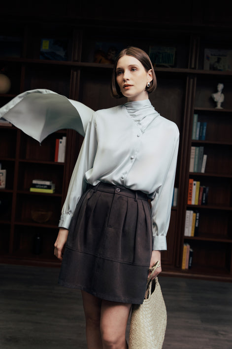 The Valley Pleated Mini Skirt